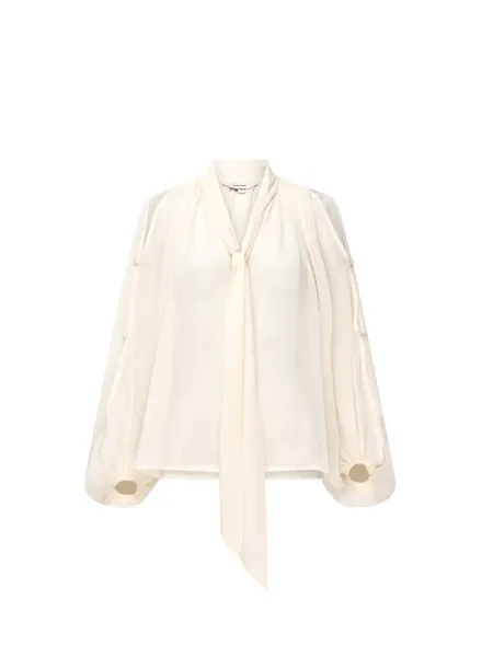 Ivory silk blouse